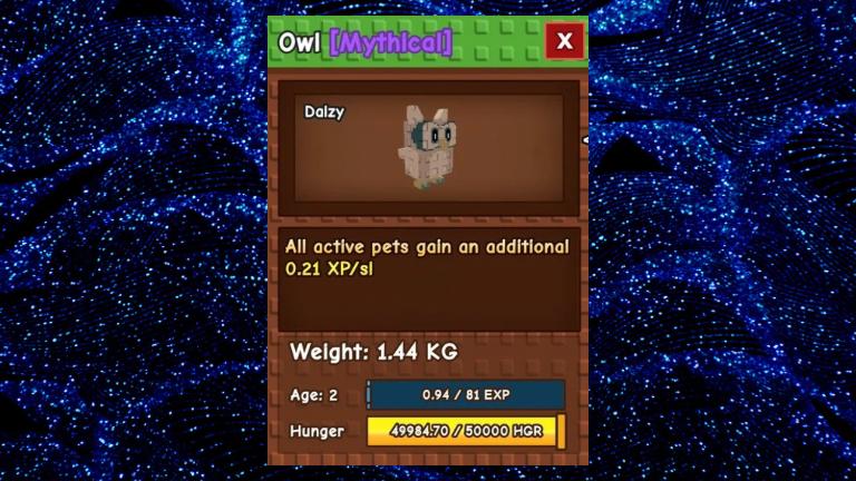 How To Get The Owl Pet In Grow A Garden