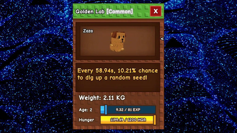 What Are The Benefits Of Owning The Grow A Garden Golden Lab Pet?