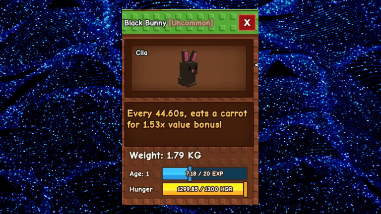 What Is The Grow A Garden Black Bunny Pet?