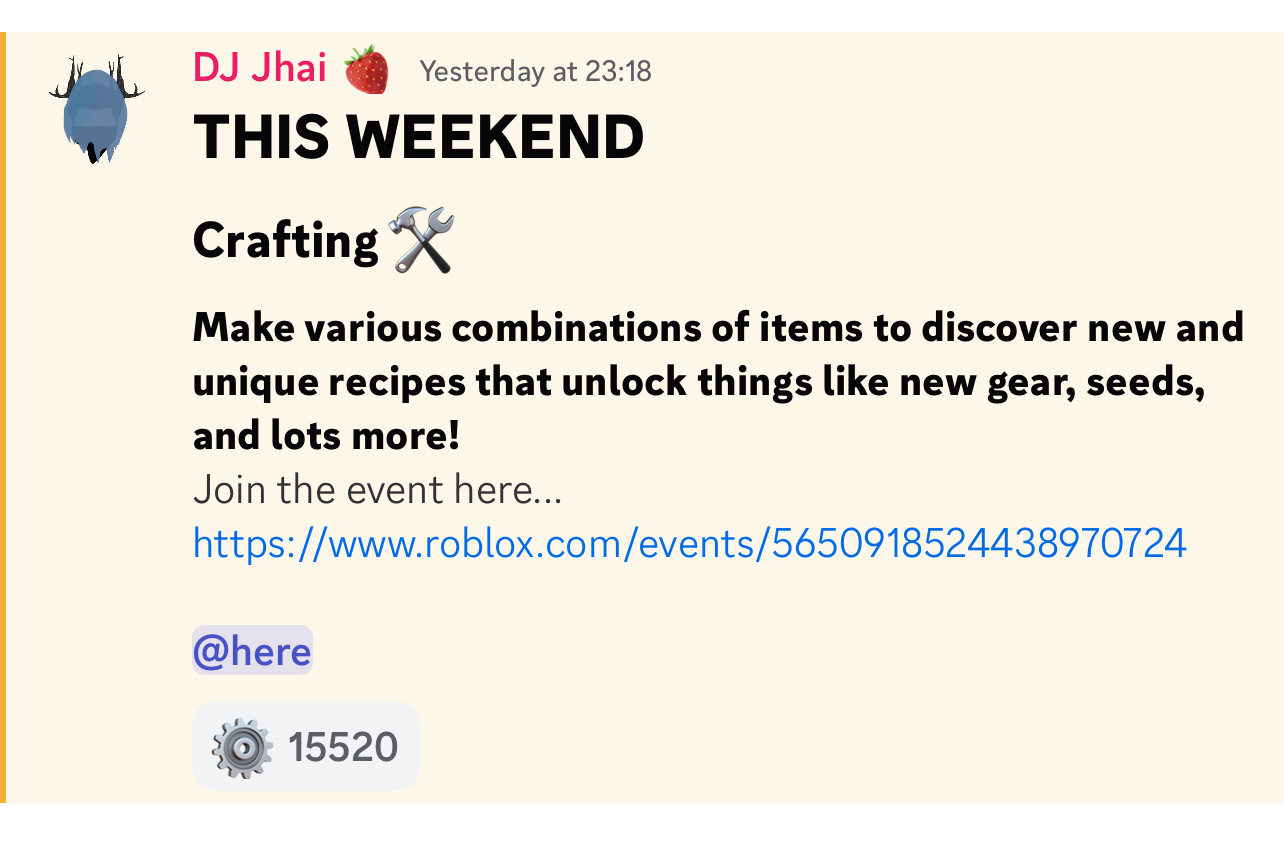 What Time Does The Grow A Garden Crafting Update Launch?