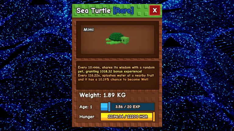 What Is The Grow A Garden Sea Turtle Pet?