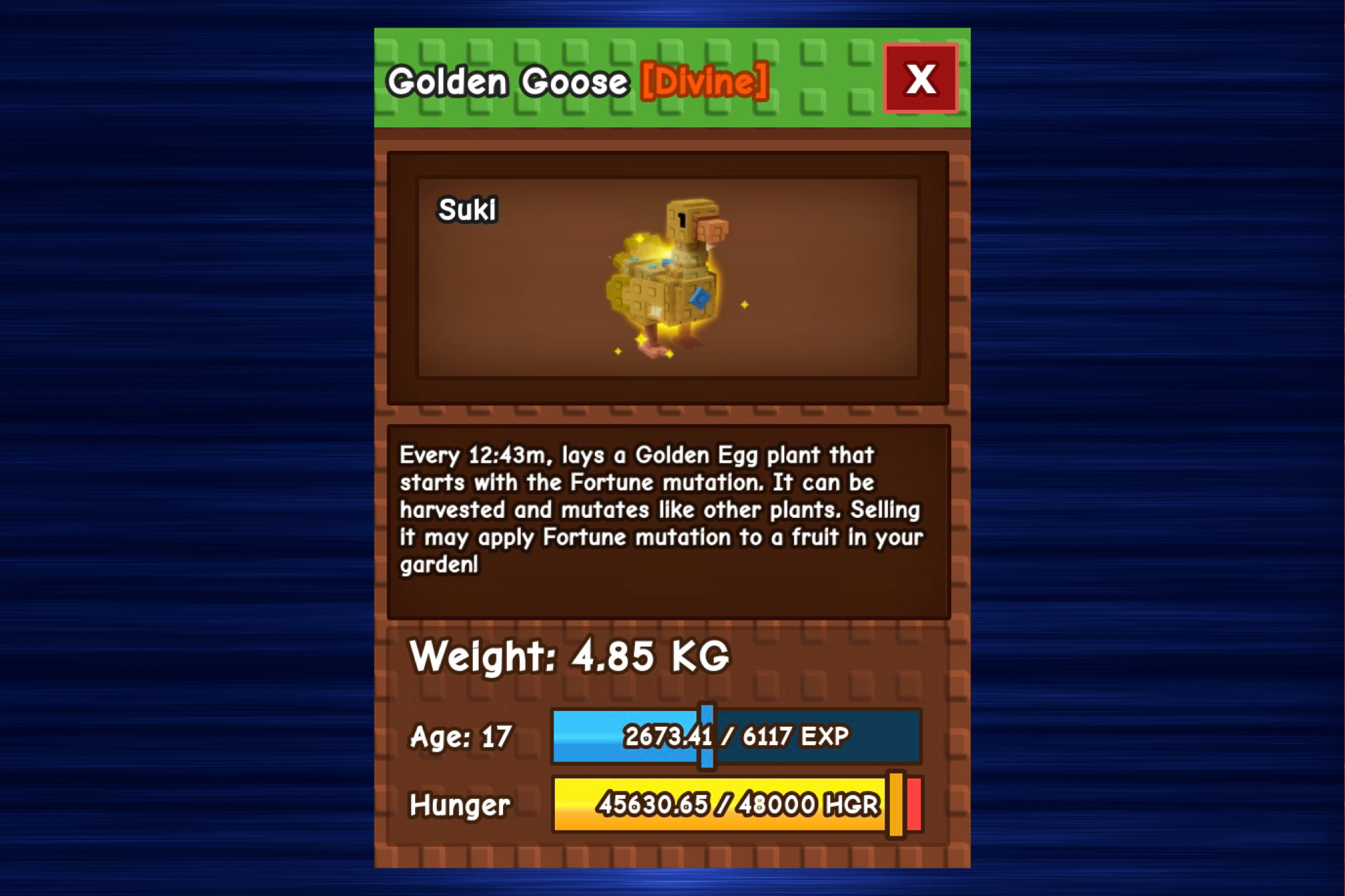 What Is The Grow A Garden Golden Goose?