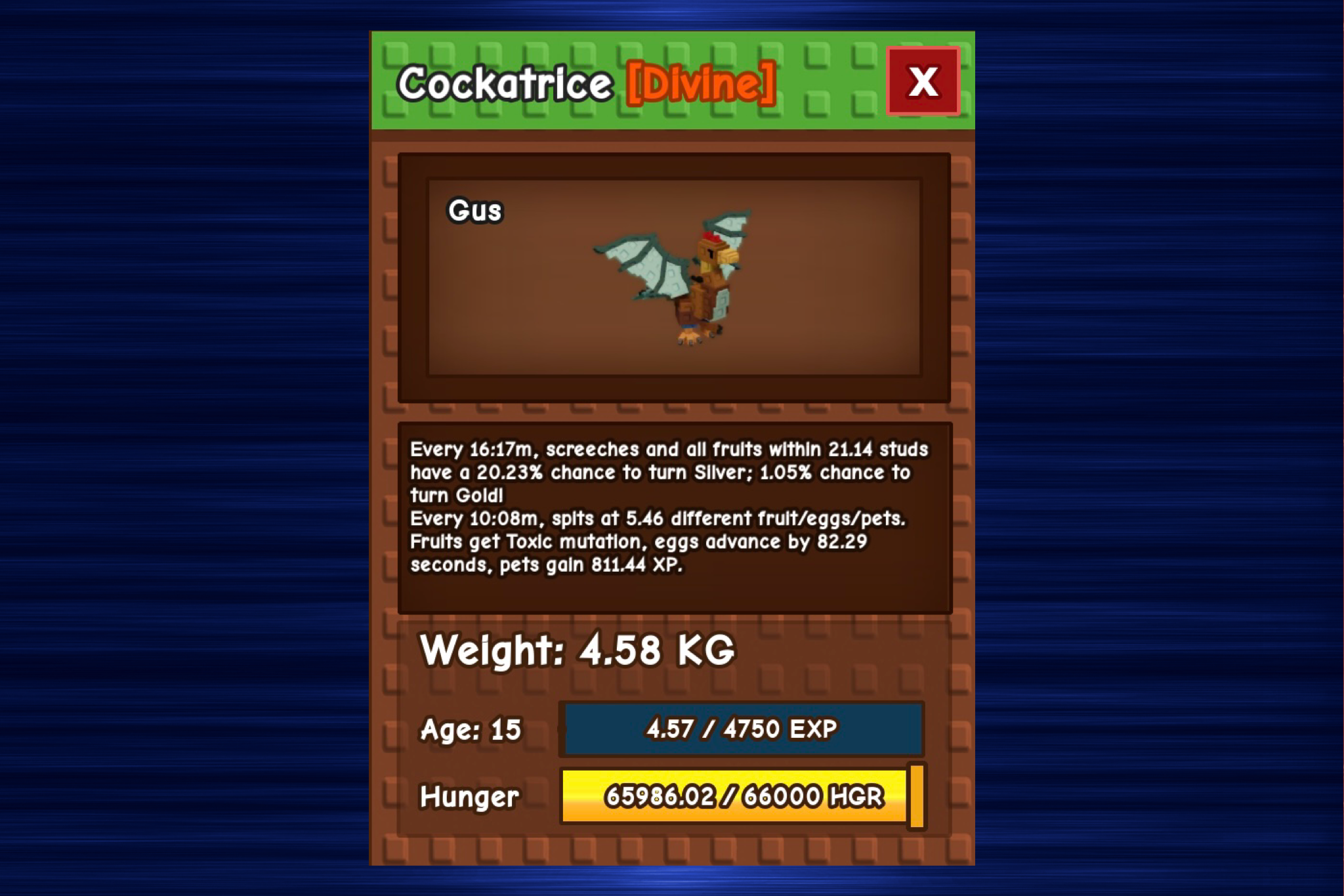 Benefits Of The Grow A Garden Cockatrice Pet