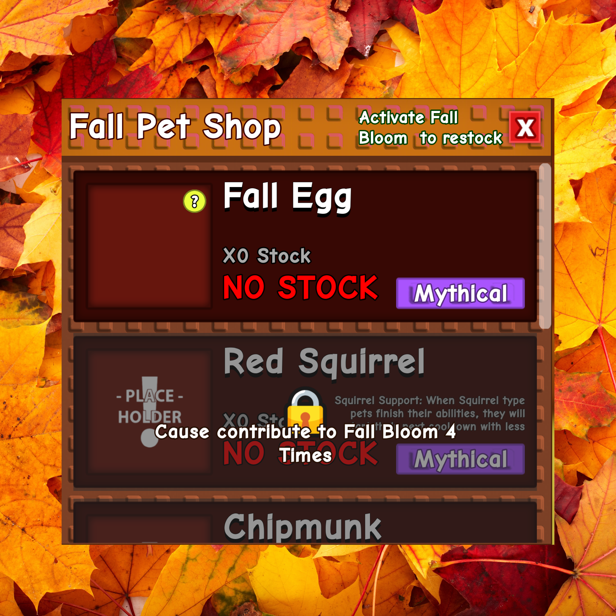 Grow A Garden Fall Market Fall Egg Pets REVEALED! [ALL 5 Pets]