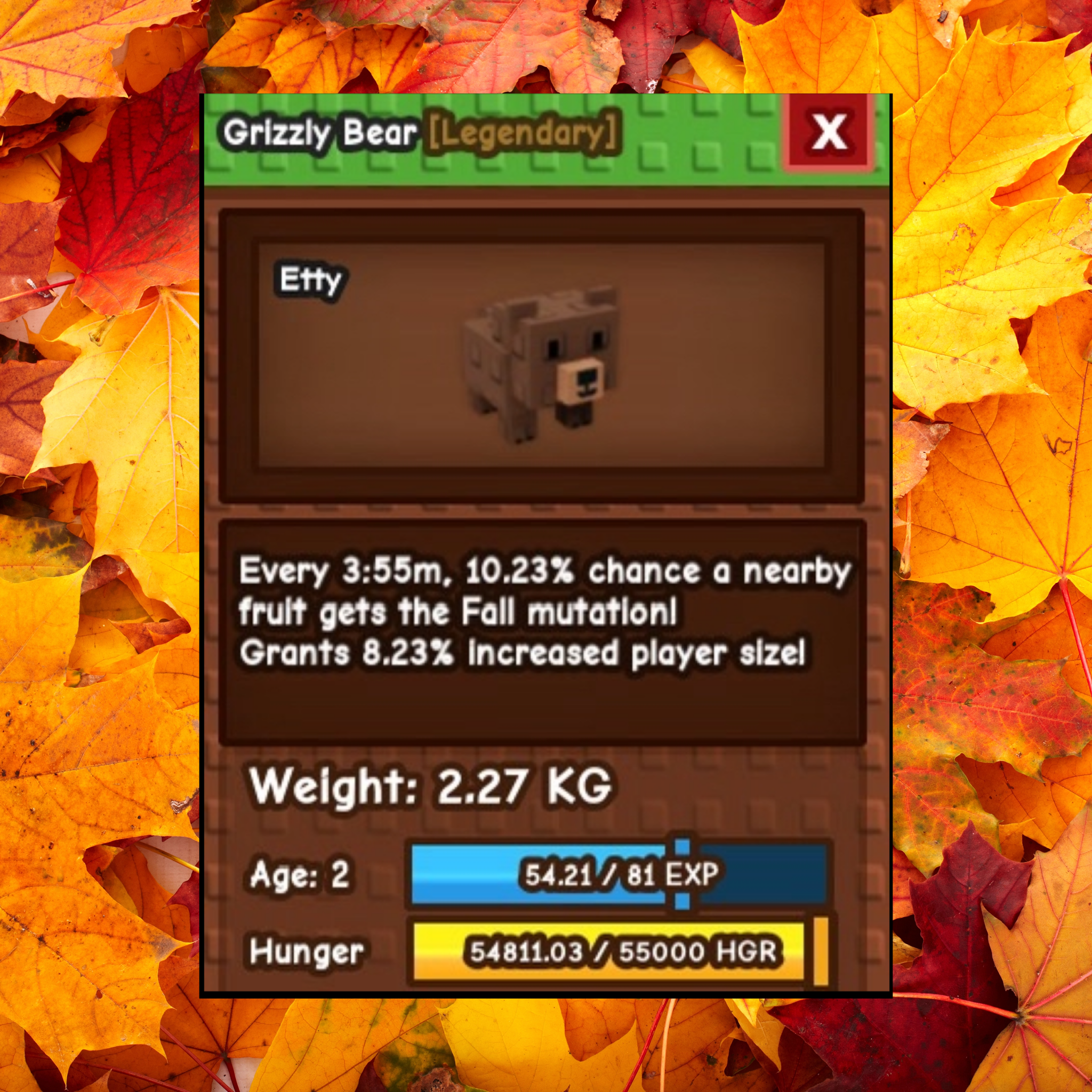 Grow A Garden Fall Market Fall Egg Pets REVEALED! [ALL 5 Pets]