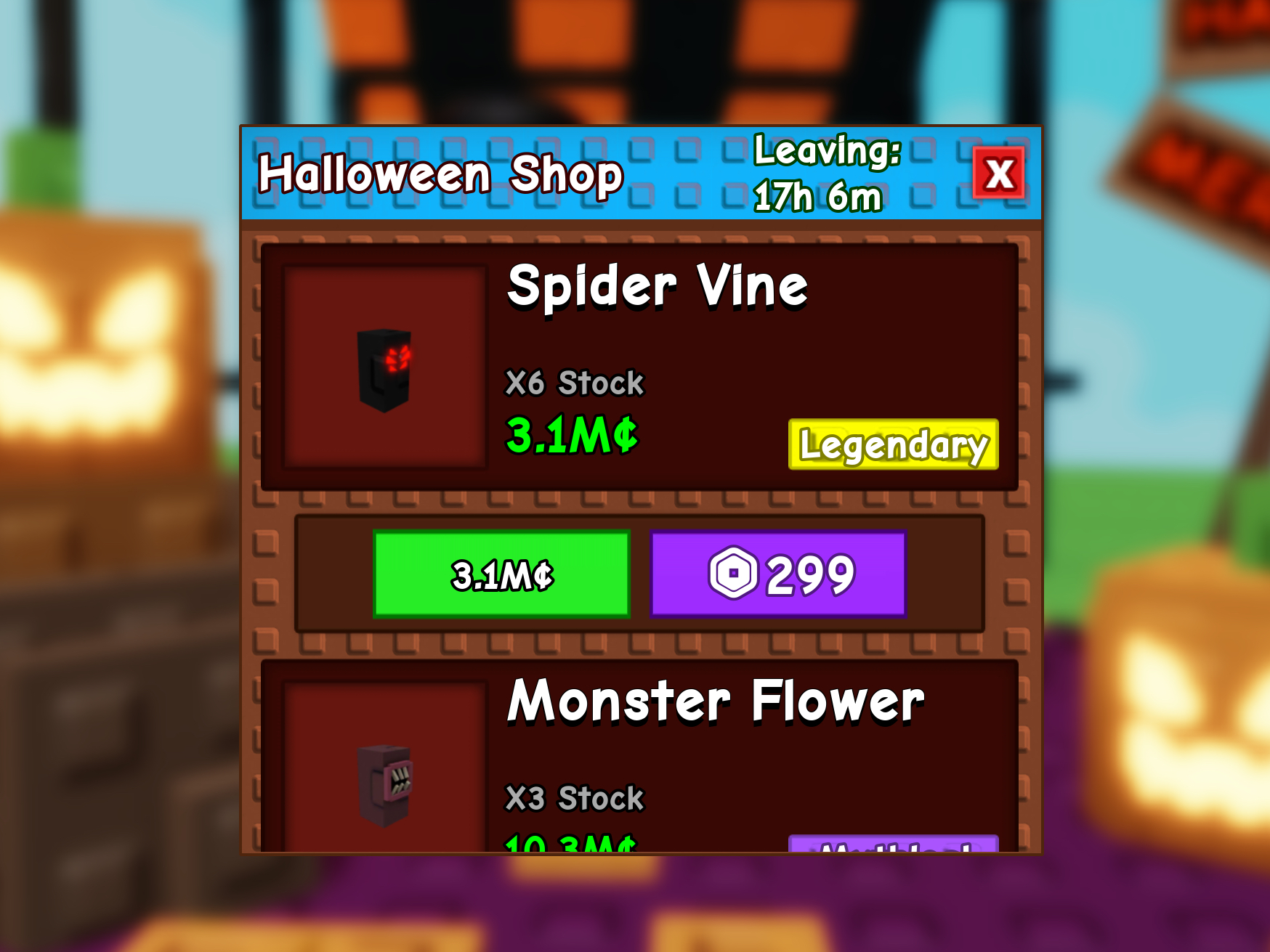 Grow A Garden Halloween Merchant Shop For Only 24 Hours!