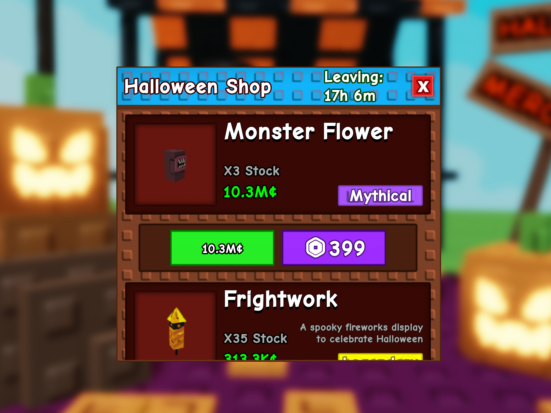 Grow A Garden Halloween Merchant Shop For Only 24 Hours!