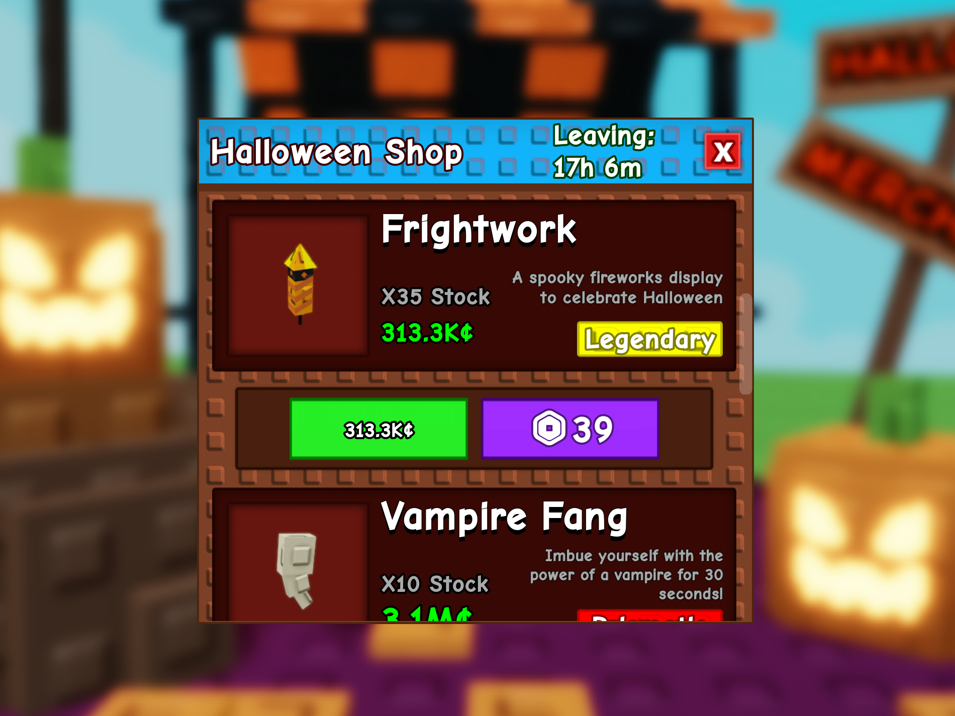 Grow A Garden Halloween Merchant Shop For Only 24 Hours!