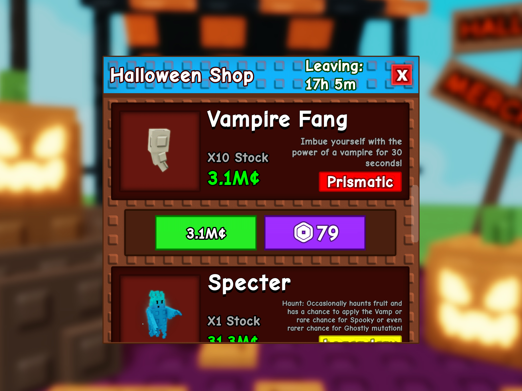 Grow A Garden Halloween Merchant Shop For Only 24 Hours!