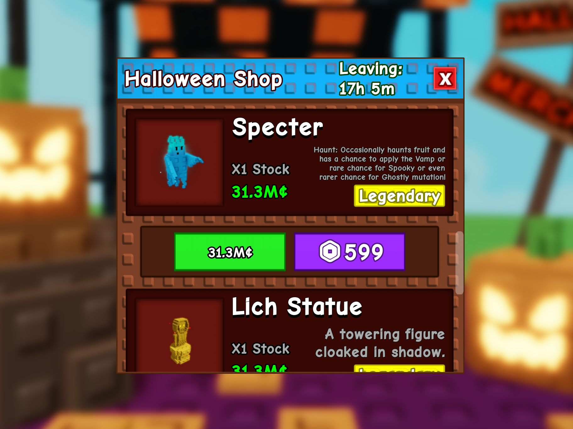 Grow A Garden Halloween Merchant Shop For Only 24 Hours!