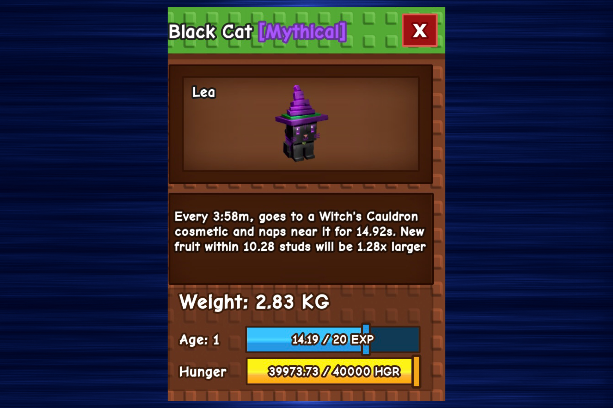 What Does The Grow A Garden Black Cat Pet Do?