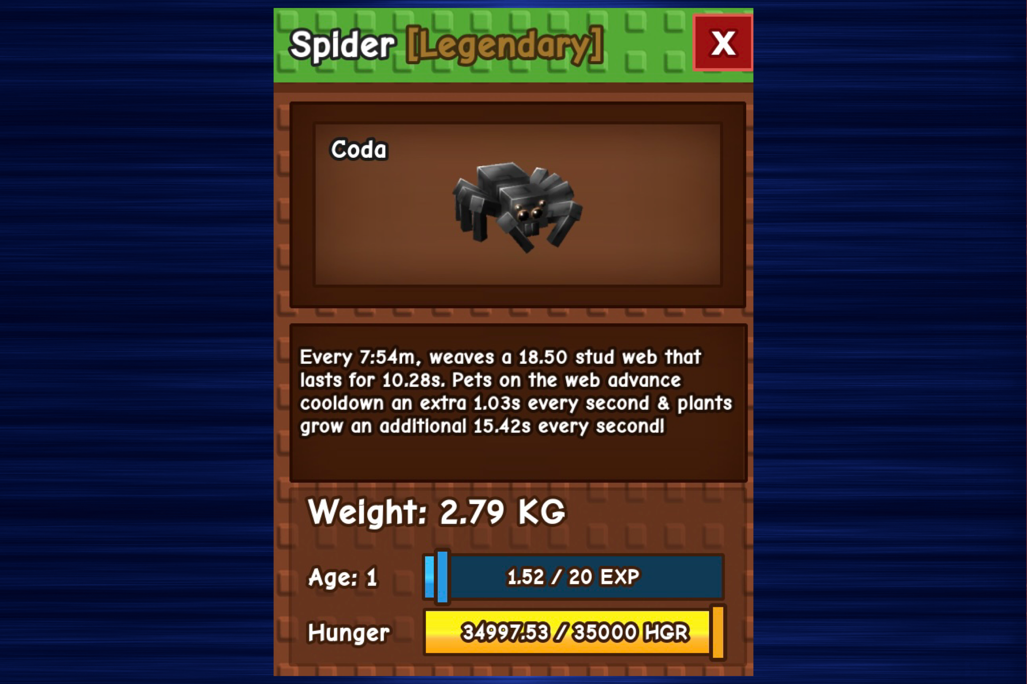 What Does The Grow A Garden Spider Pet Do?