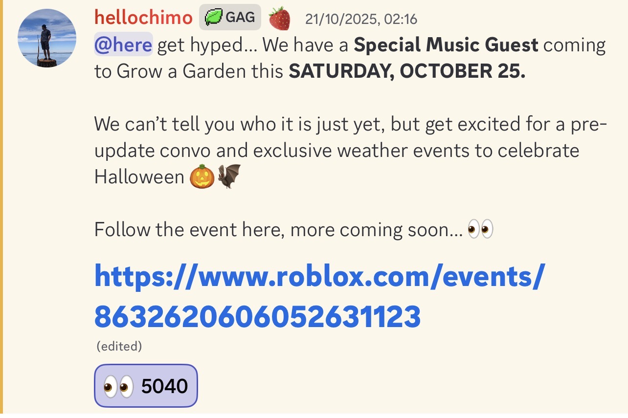 Grow A Garden Jandel x Glass Animals Admin Abuse Announcement