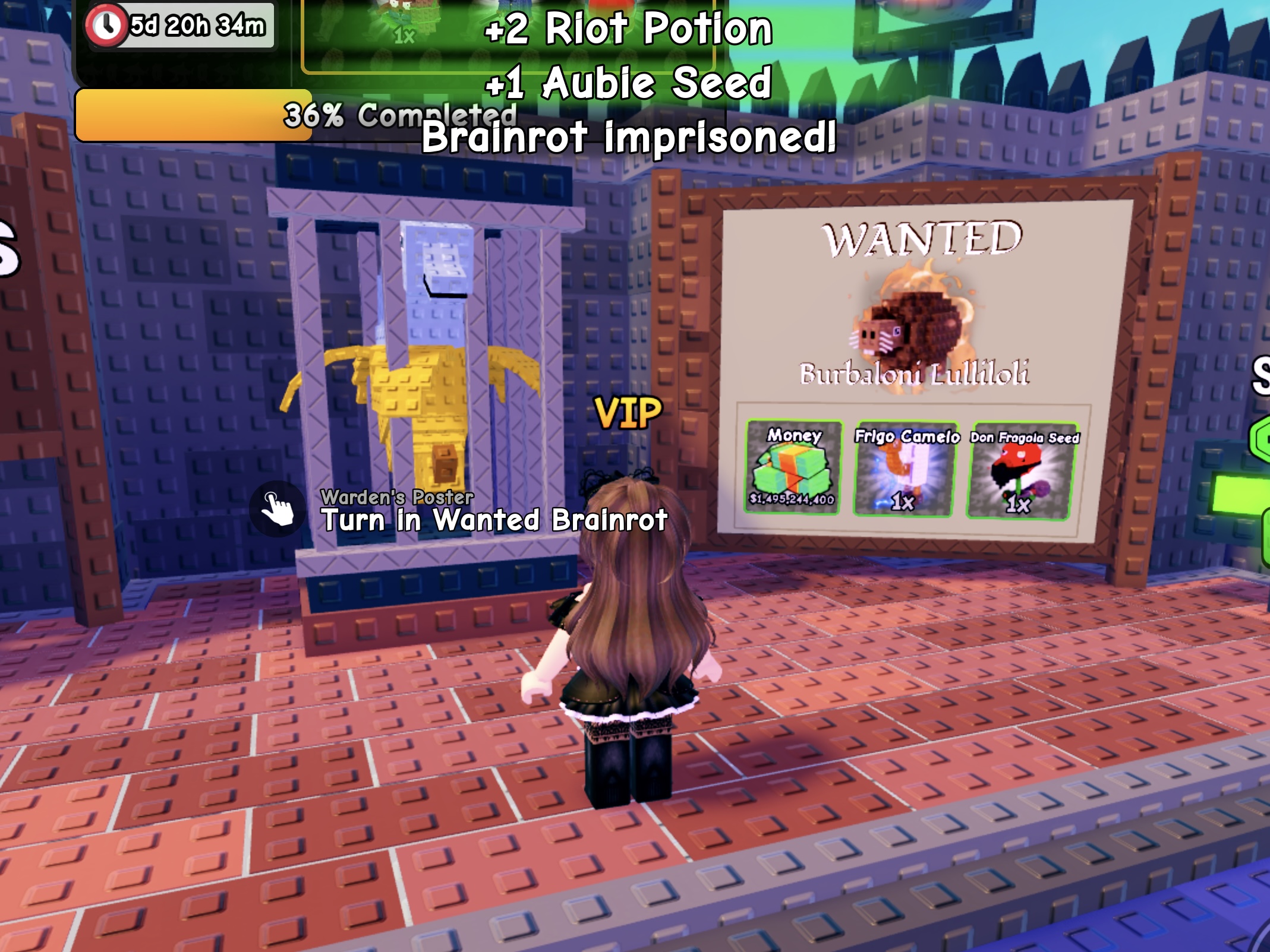 Plants Vs Brainrots ALL Brainrot Lock Up Event Brainrots Needed PLUS Rewards