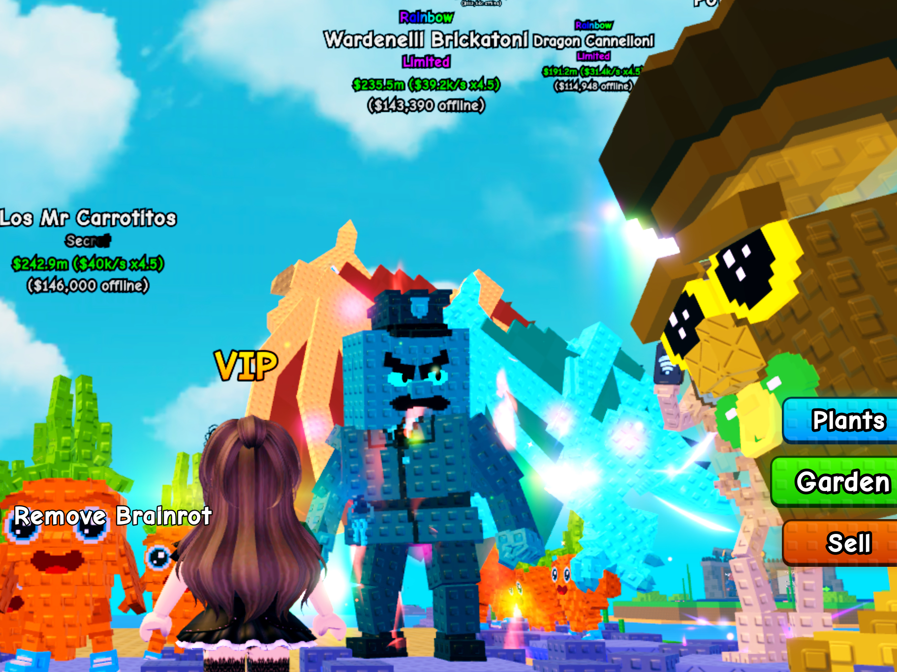 Plants Vs Brainrots Wardenelli Brickatoni The NEW Level 6 Boss
