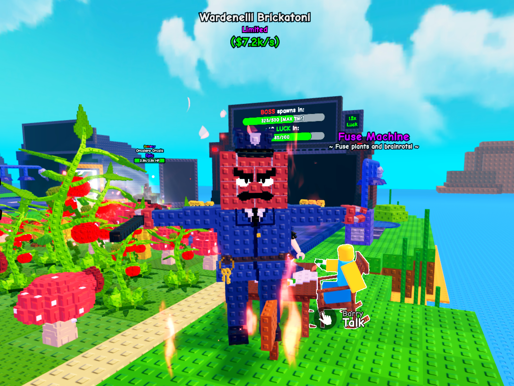 Plants Vs Brainrots Wardenelli Brickatoni The NEW Level 6 Boss