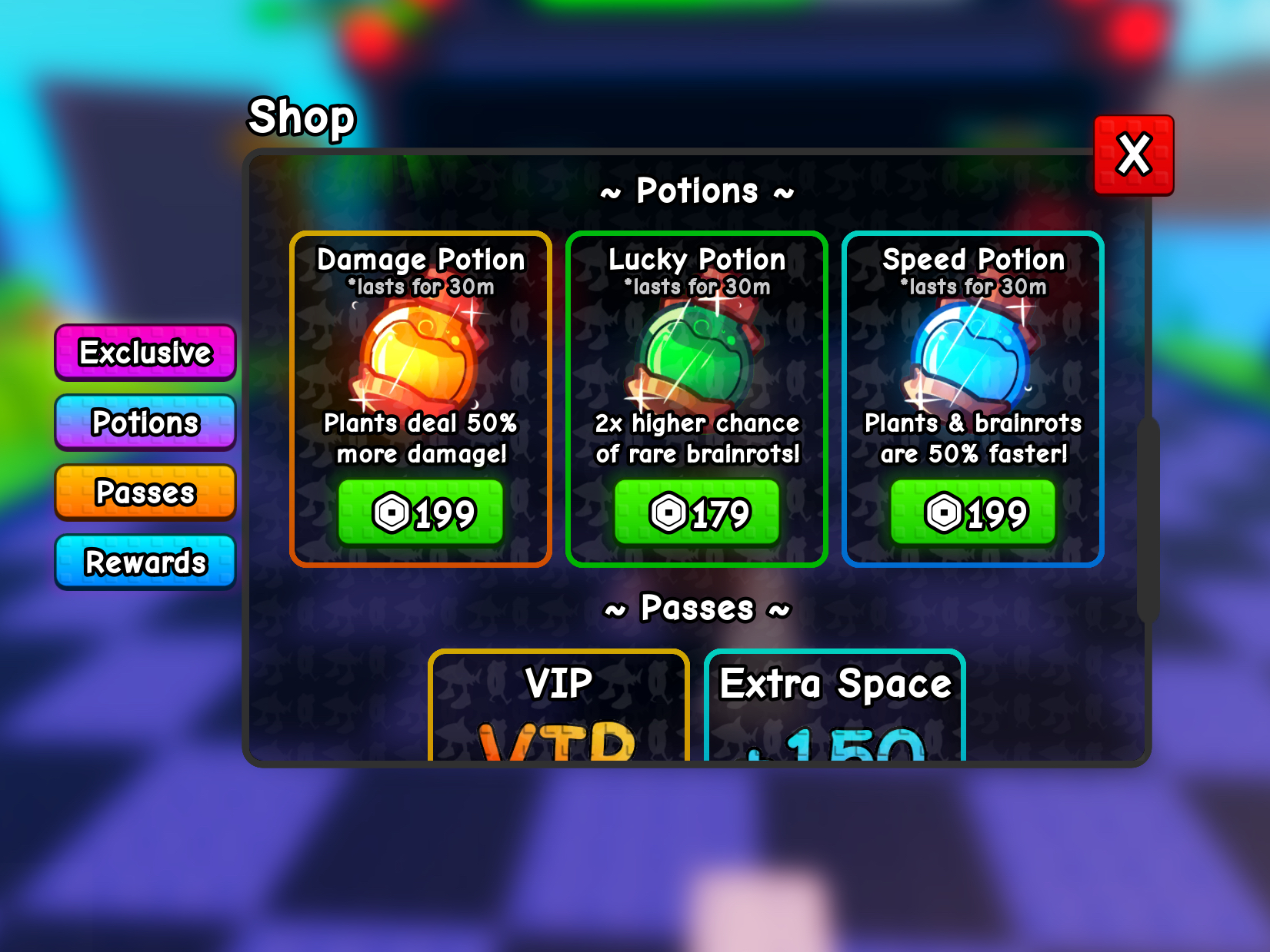 What Does The Plants Vs Brainrots Damage Potion Do?