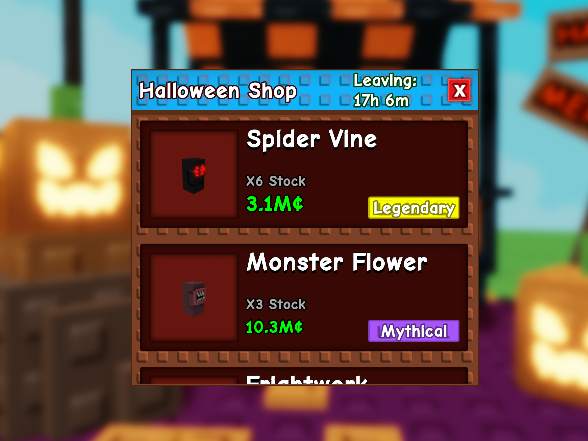 Grow A Garden Halloween Merchant Shop For Only 24 Hours!