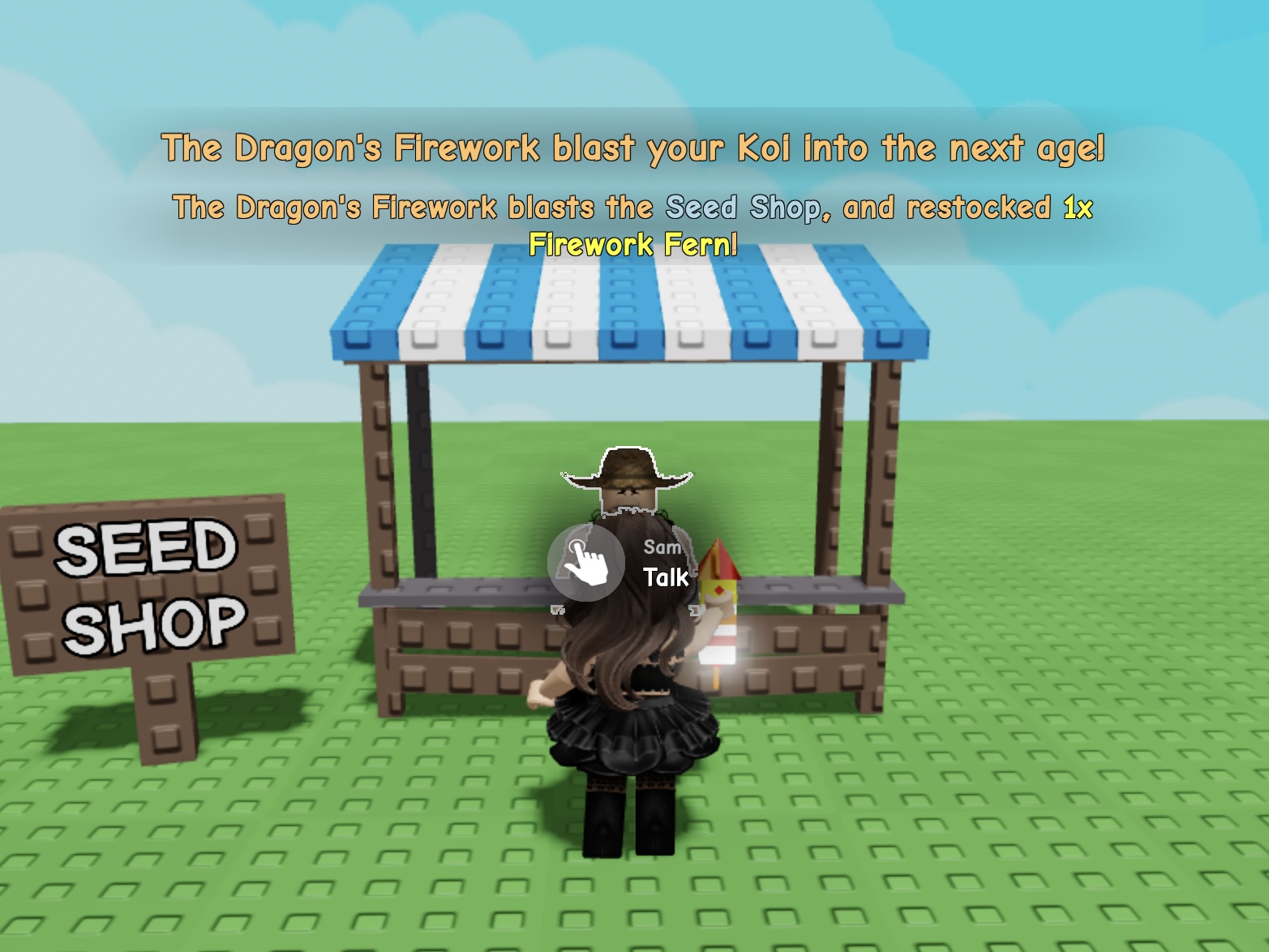 Can The Dragon's Firework Restock The Firework Fern In Grow A Garden?