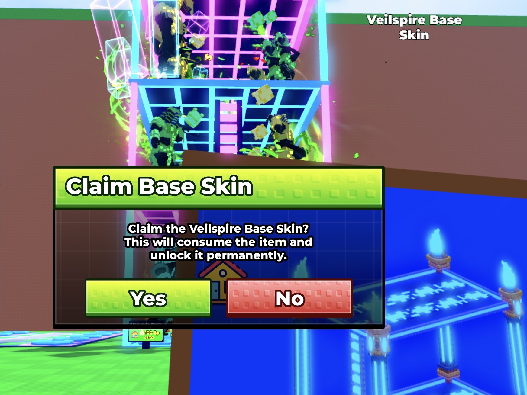 Escape Tsunami For Brainrots NEW Veilspire Base Skin