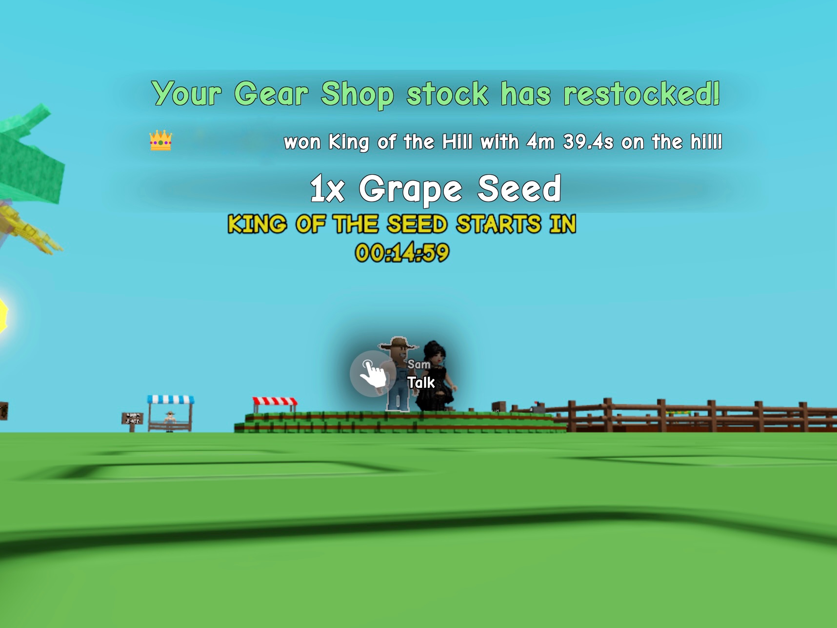 How To Do The Grow A Garden King Of The Seed Event