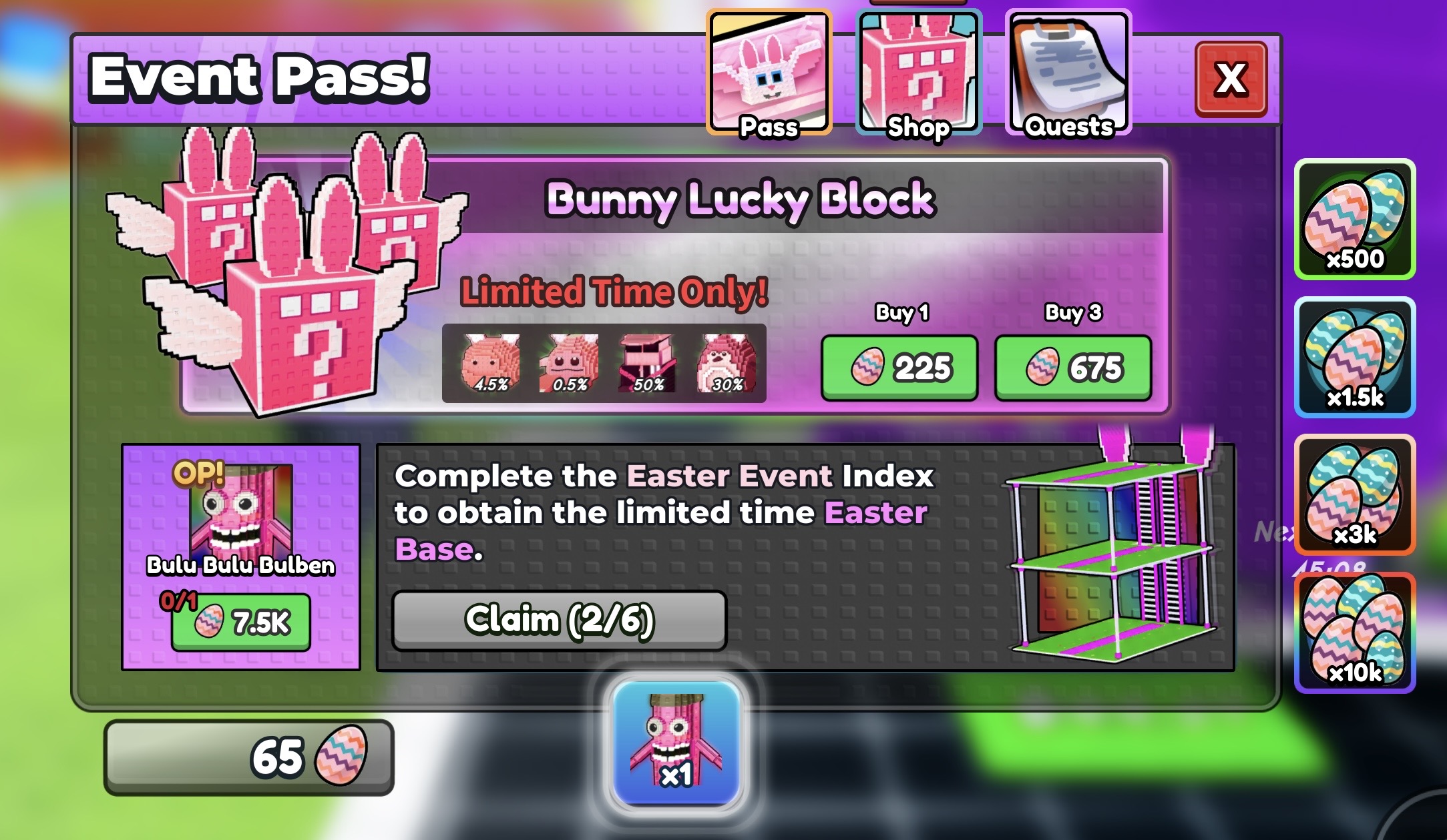 How To Get The Bulu Bulu Bulben In Be A Lucky Block