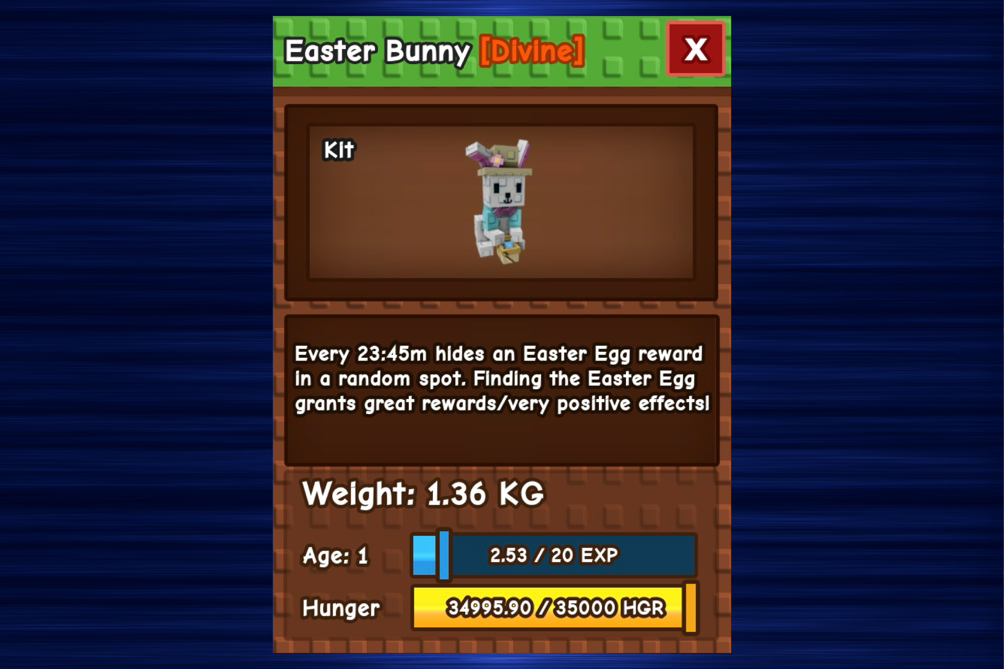 What Rewards Does The Grow A Garden Easter Bunny Pet Give You?