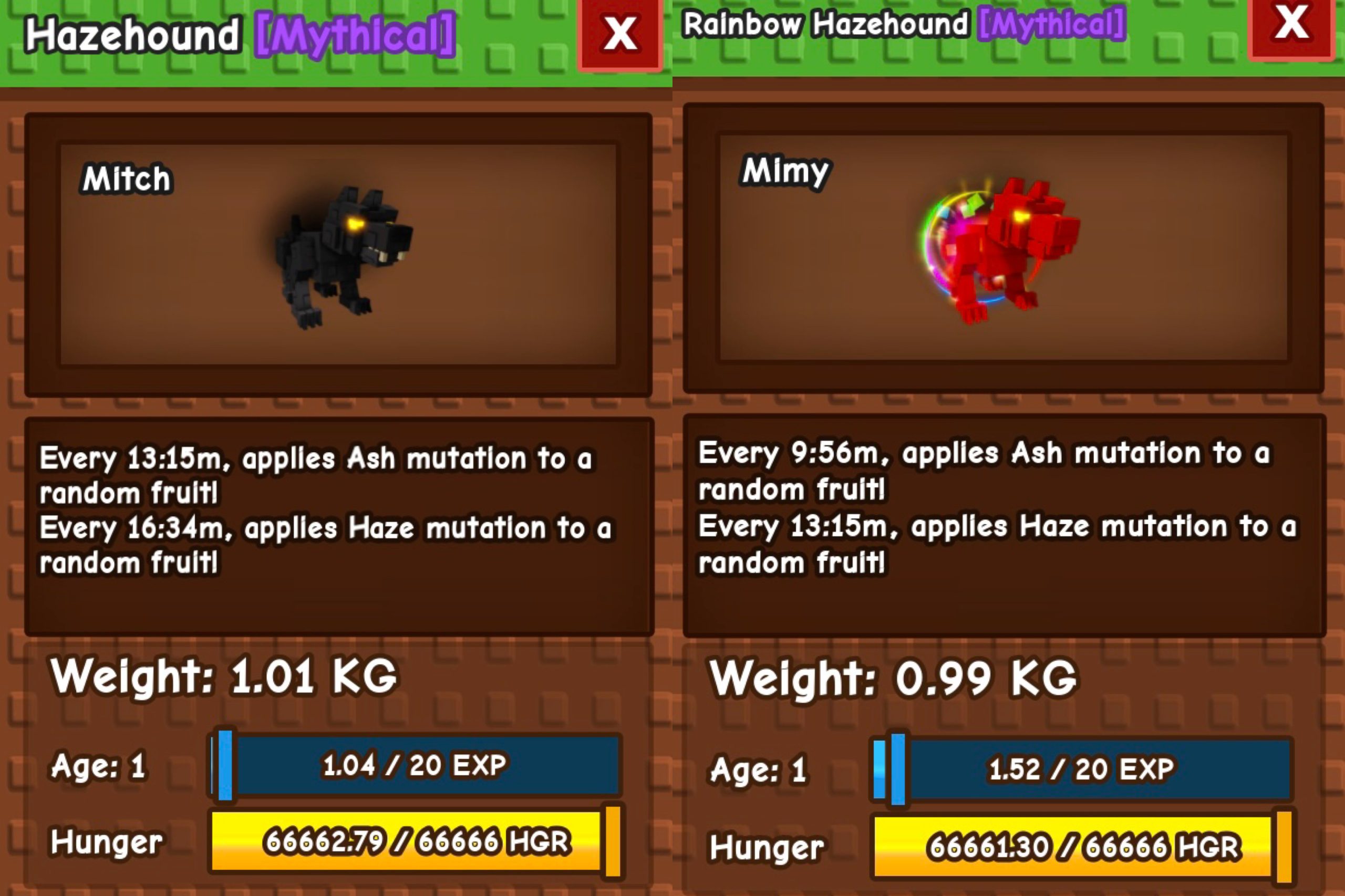 Grow A Garden Hazehound Vs Rainbow Hazehound Guide