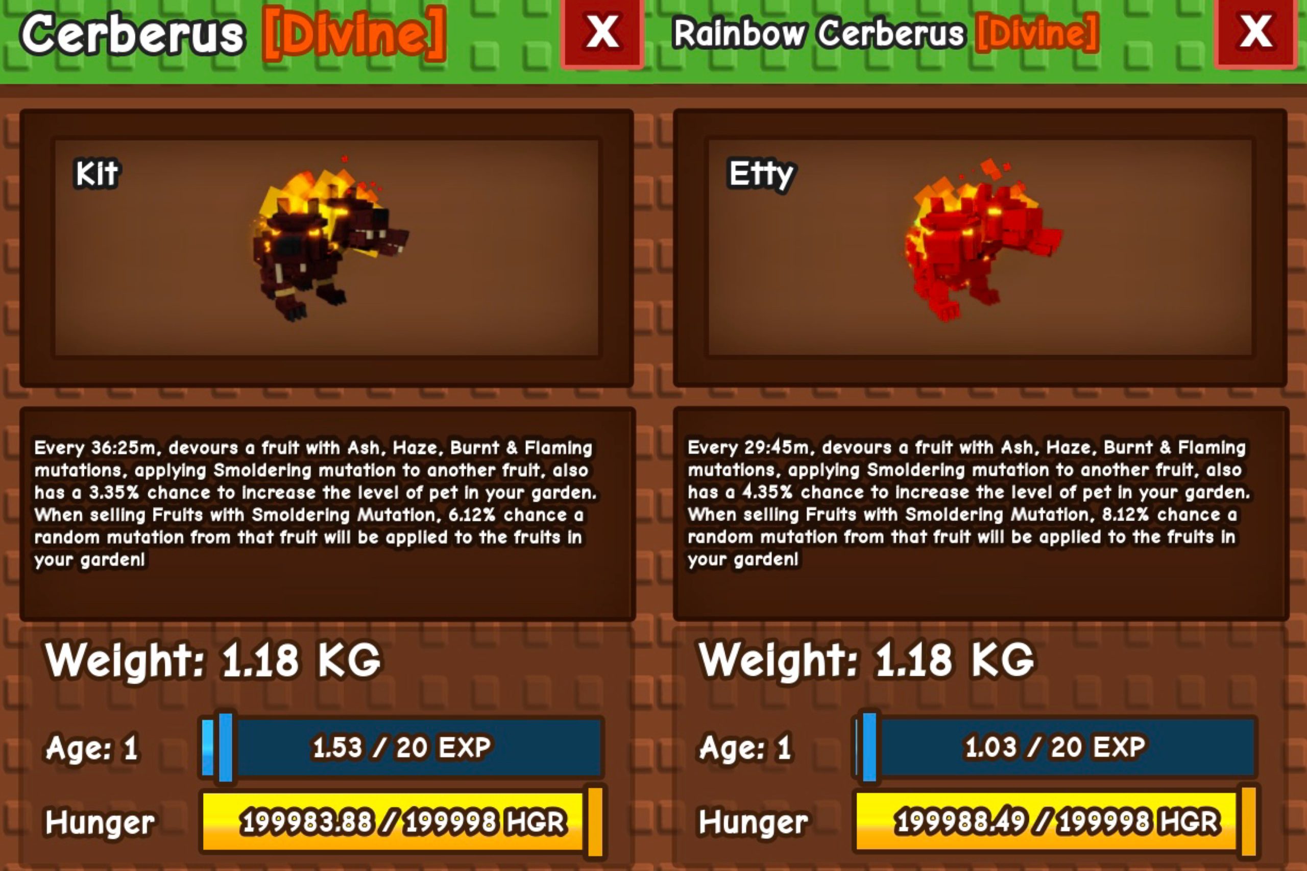 Grow A Garden Cerberus Vs Rainbow Cerberus Guide