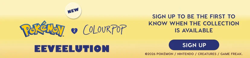ColourPop x Pokemon Eeveelution Collaboration