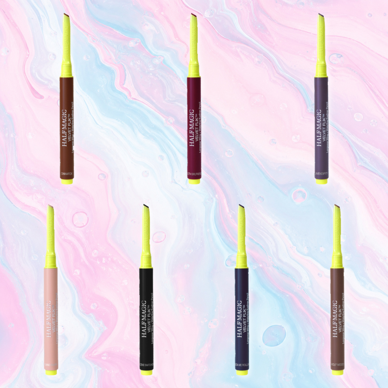 Half Magic Velvet Flik Longwear Wing + Waterline Eyeliner Pencils