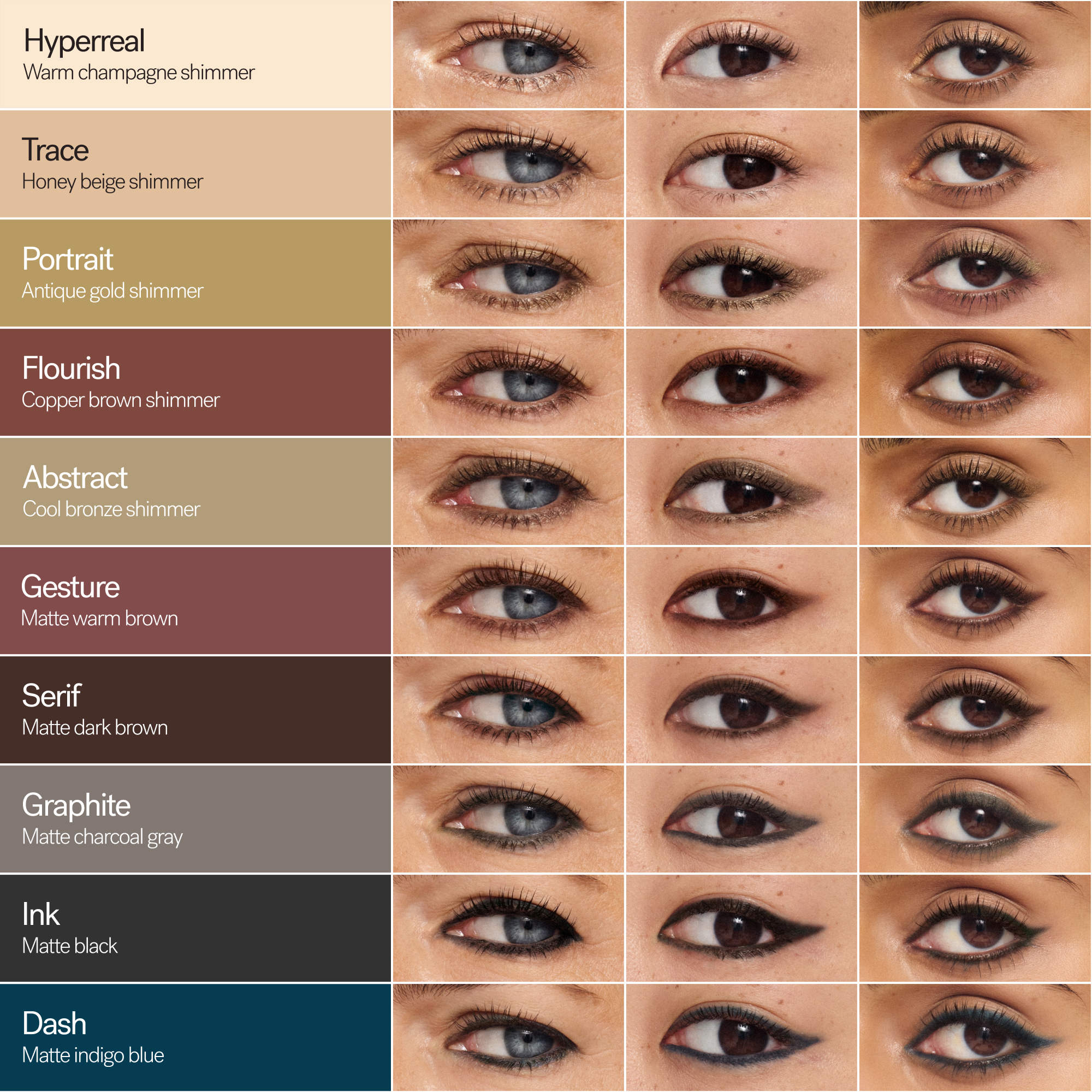 ILIA Beauty Thru Line Waterproof Eyeliners