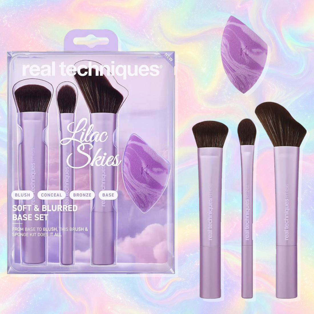 Real Techniques Lilac Skies Soft & Blurred Base Set