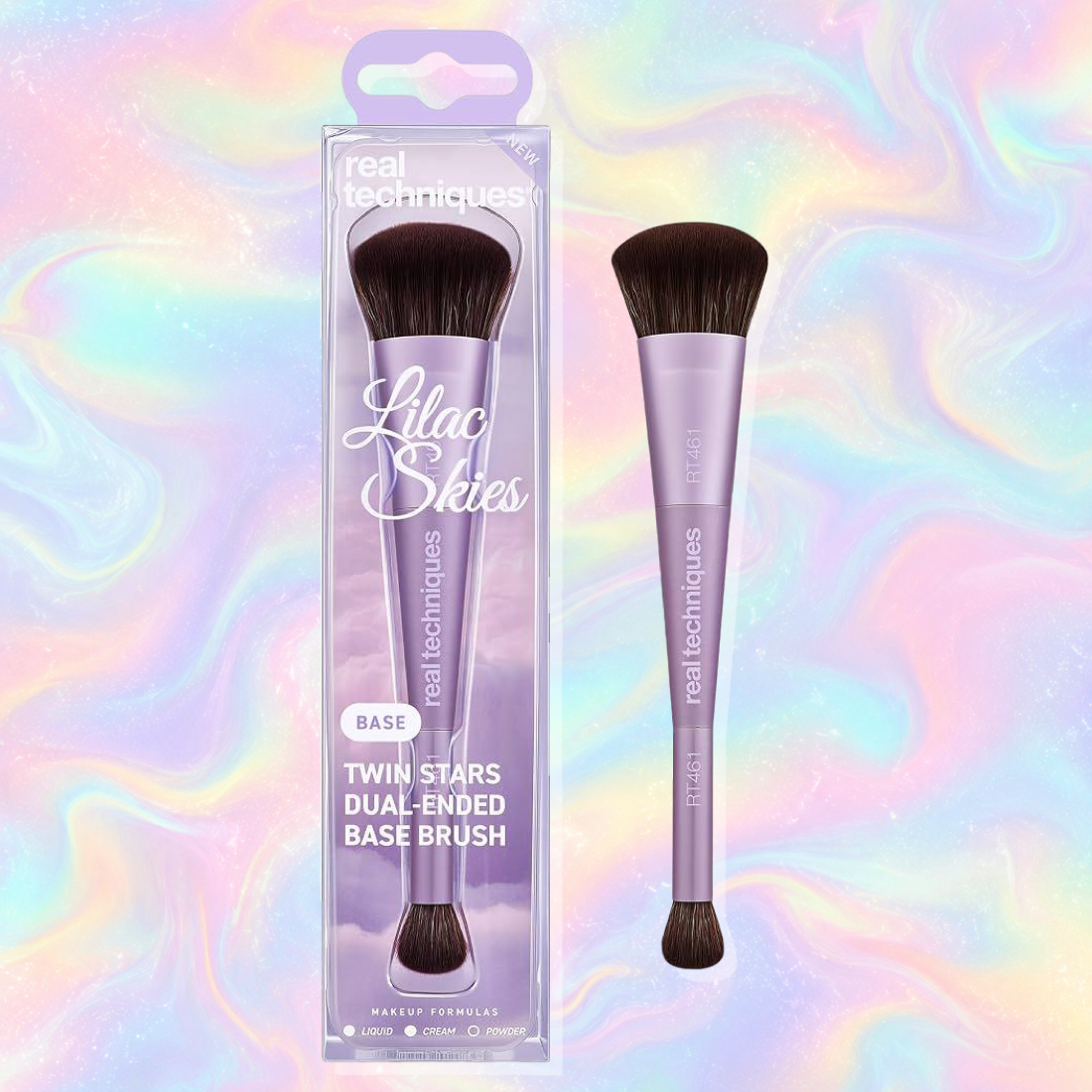 Real Techniques Lilac Skies Twin Stars Dual-Ended Base Brush