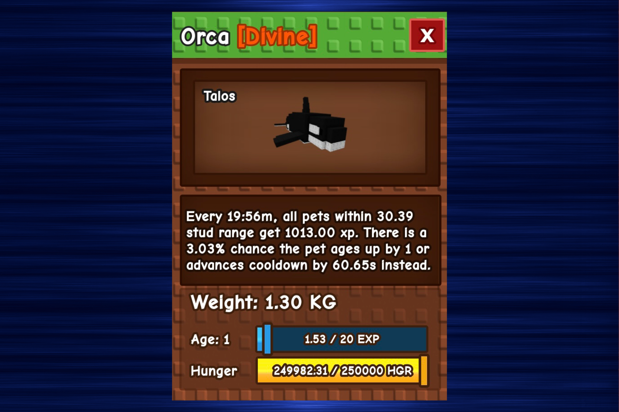 How To Use The Orca Pet In Grow A Garden