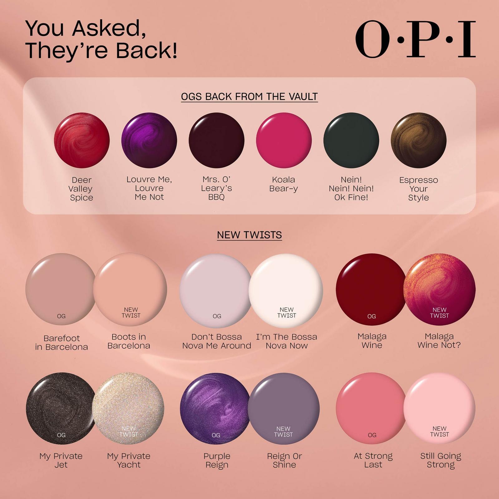 OPI Most Requested Infinite Shine Collection 2026