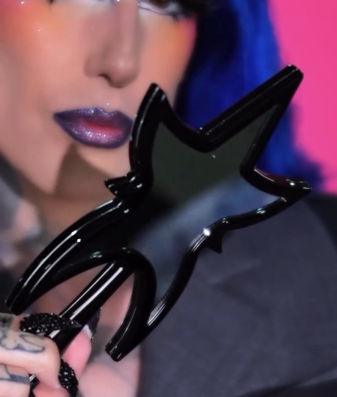 Heavy Metal Couture Travel Hand Mirror 
