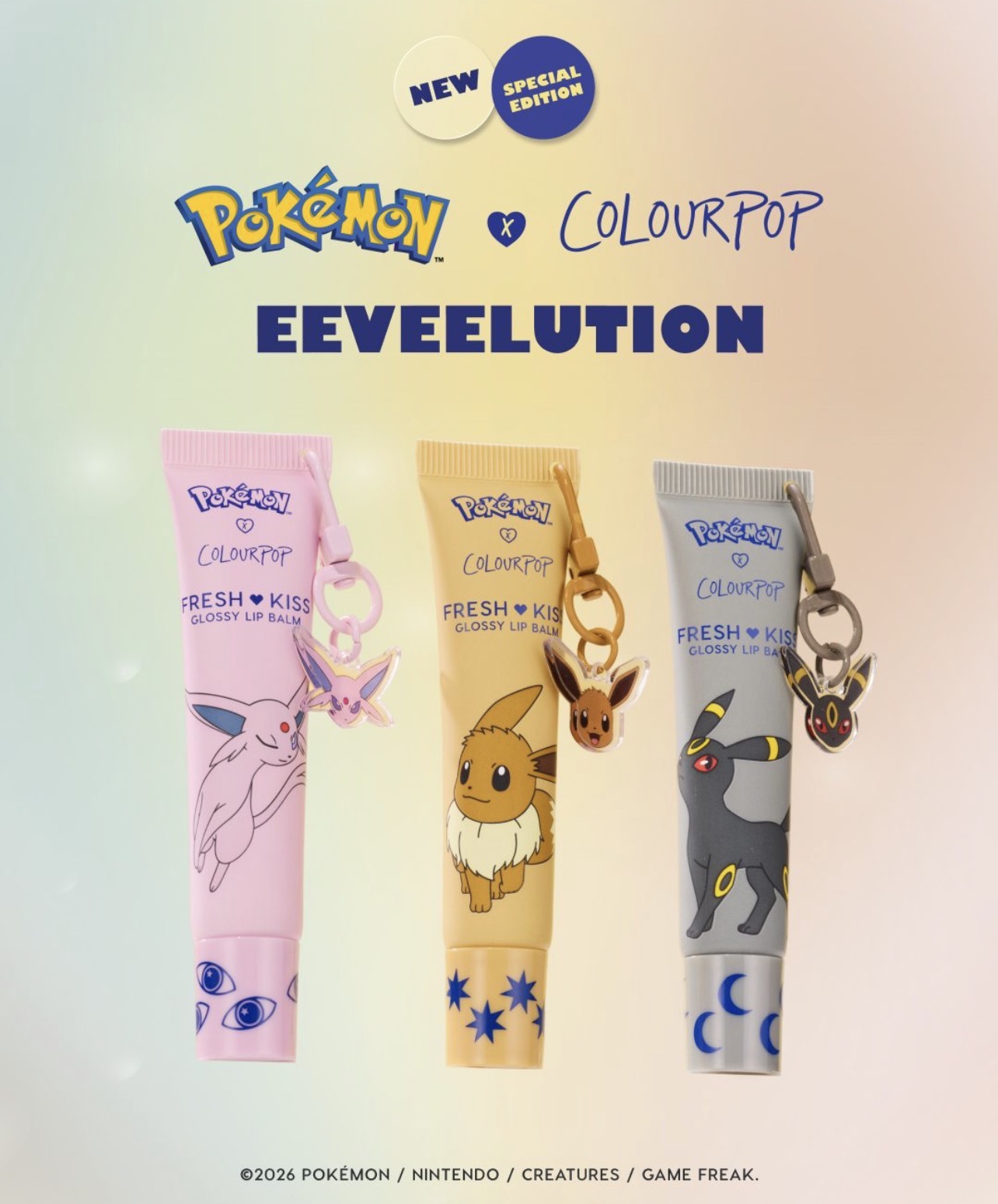 ColourPop x Pokemon Eeveelution Collaboration