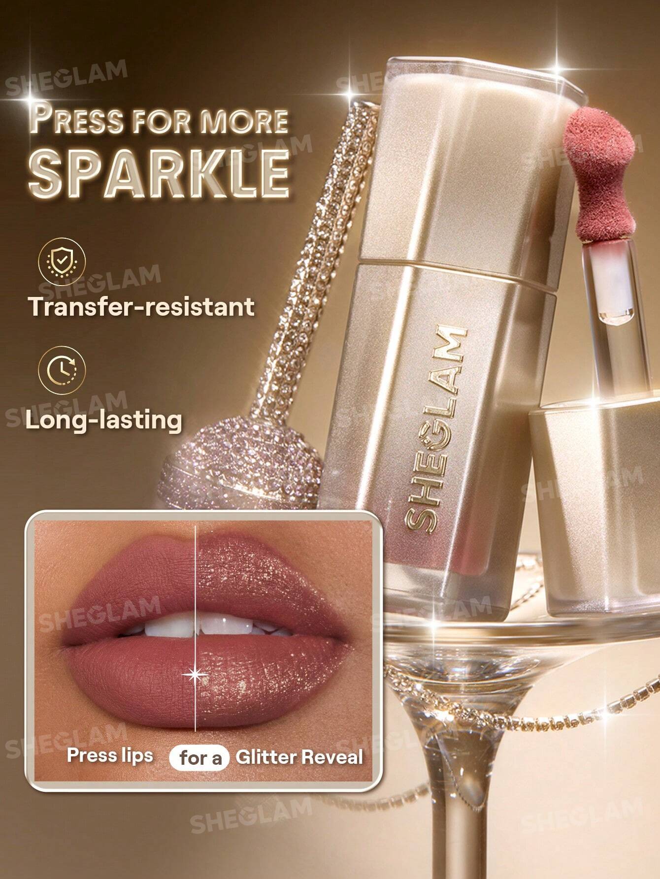 SHEGLAM Stardust Swipe Glitter Liquid Lipsticks
