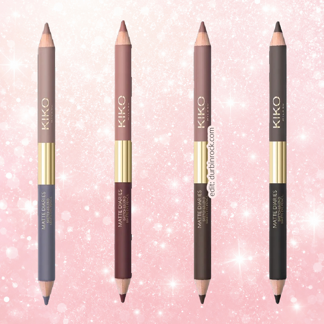 Kiko Matte Diaries Sketch & Blend Matte Eye Pencils