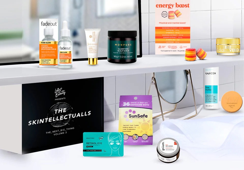 What's inside the Latest In Beauty The Skintellectuals Next Big Thing Box Vol 3?