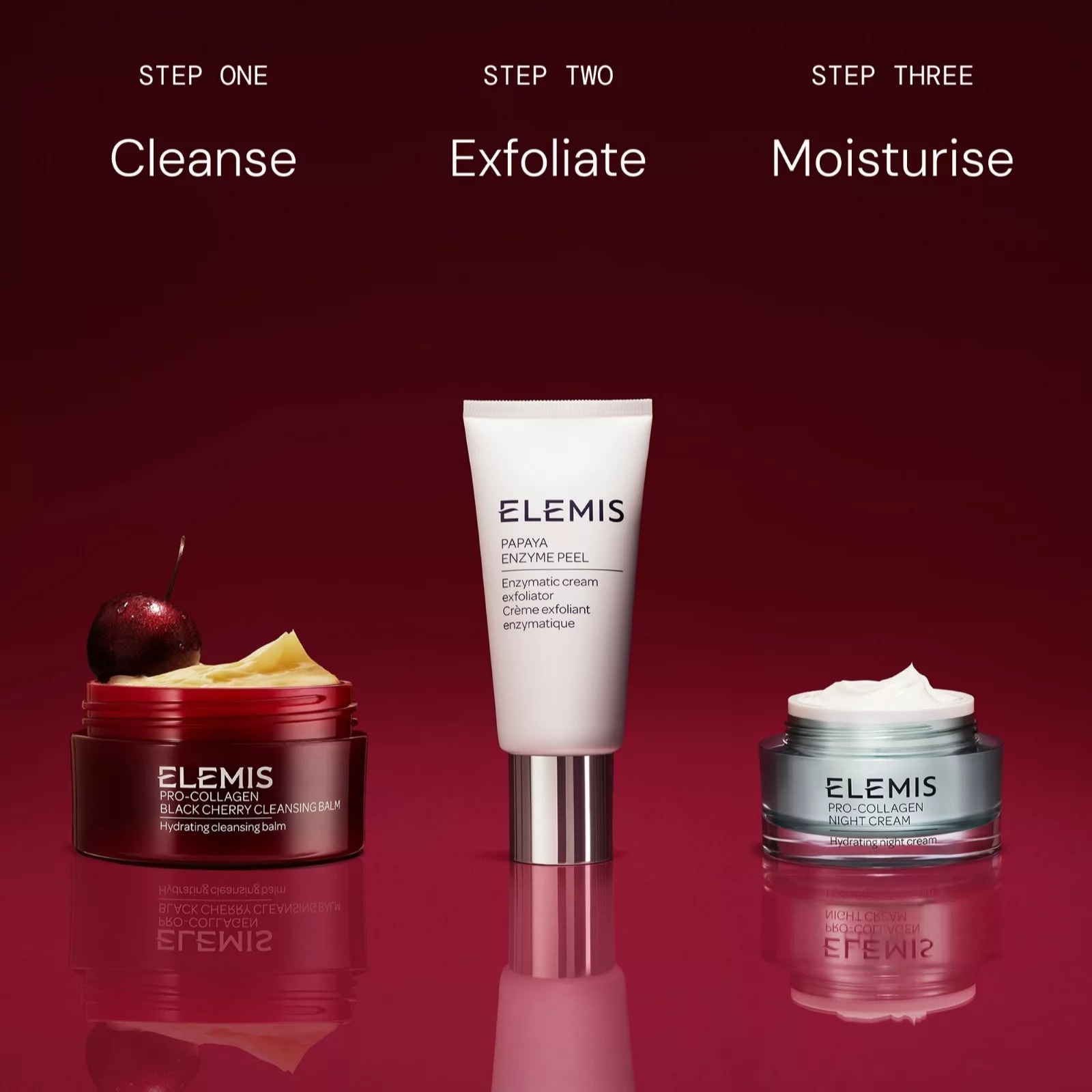 QVC Elemis Pro-Collagen Black Cherry 5 Piece Collection TSV Pre-Launch