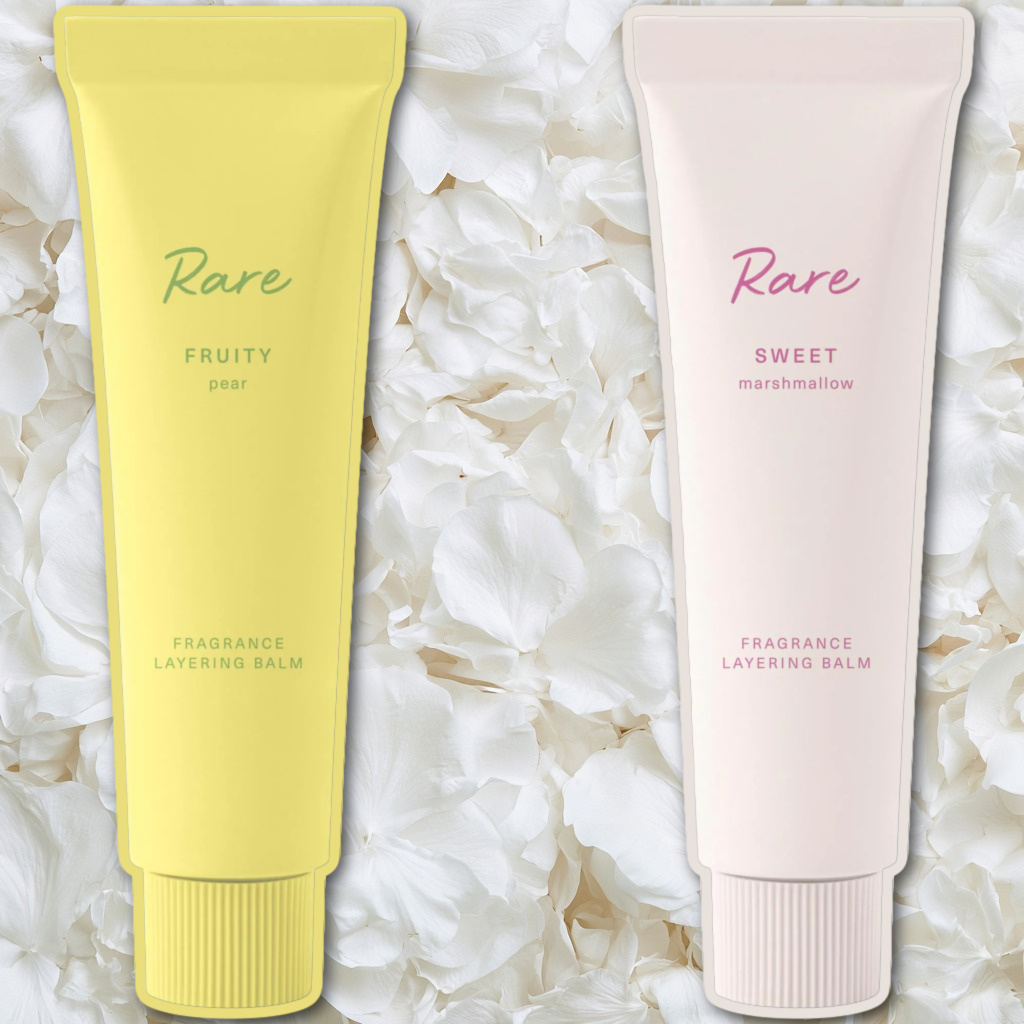 Rare Beauty Fruity Pear and Sweet Marshmallow Fragrance Layering Balms
