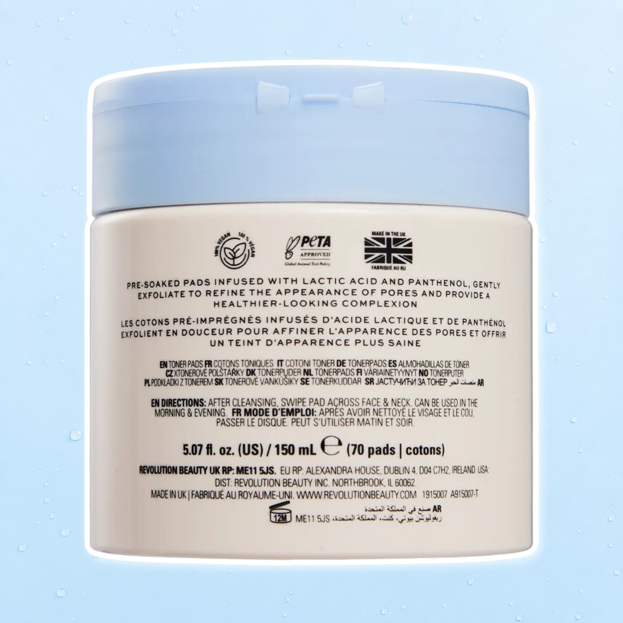 Revolution Pro Miracle No Pore Pads [Medicube Zero Pore Pad Dupe]