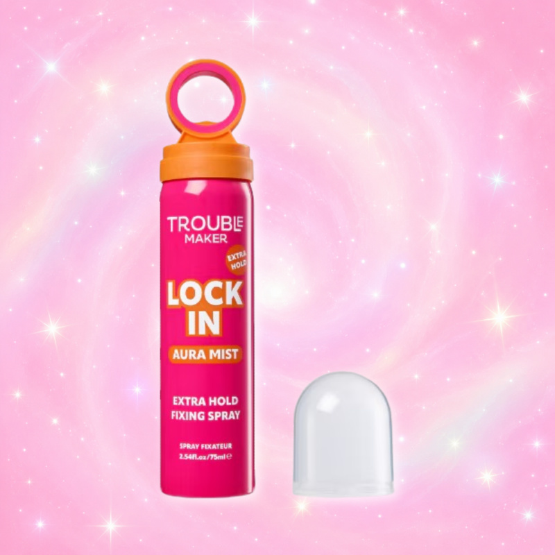 Trouble Maker Lock In Extra Hold Waterproof Aura Mist Fixing Spray