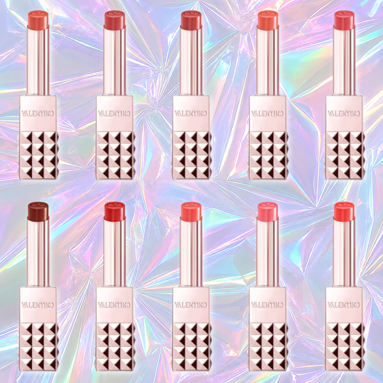Valentino Beauty Spike Dew Shine Lipsticks