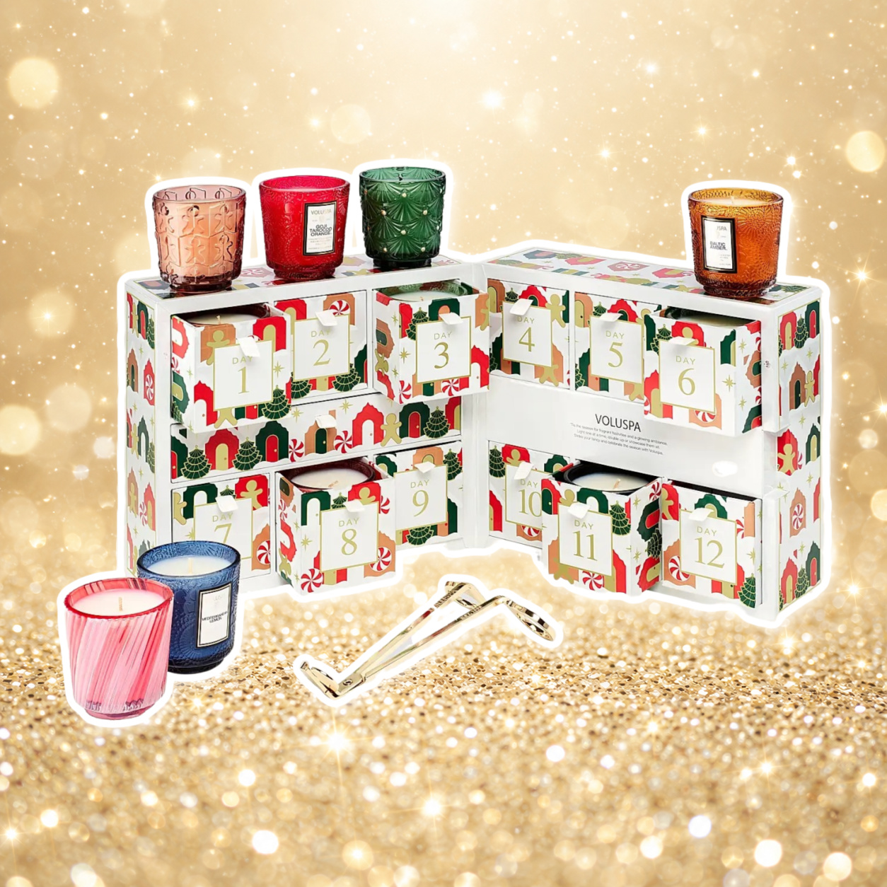 Voluspa 12 Day Pedestal Candle Advent Calendar 2026 Spoilers