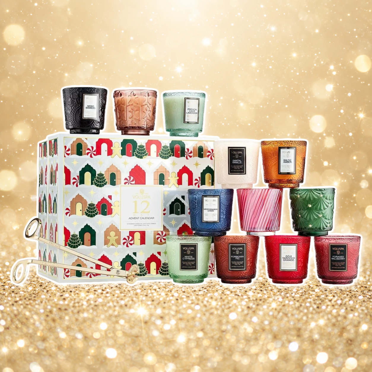 Voluspa 12 Day Pedestal Candle Advent Calendar 2026 Spoilers