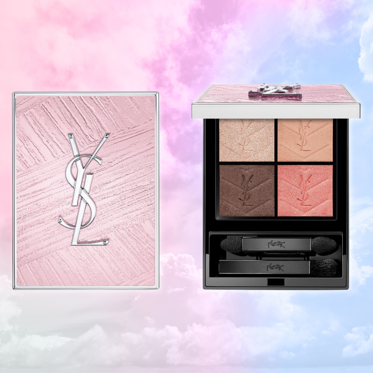 YSL 826 Peach Flirt Love Light Collection Couture Mini Clutch Palette
