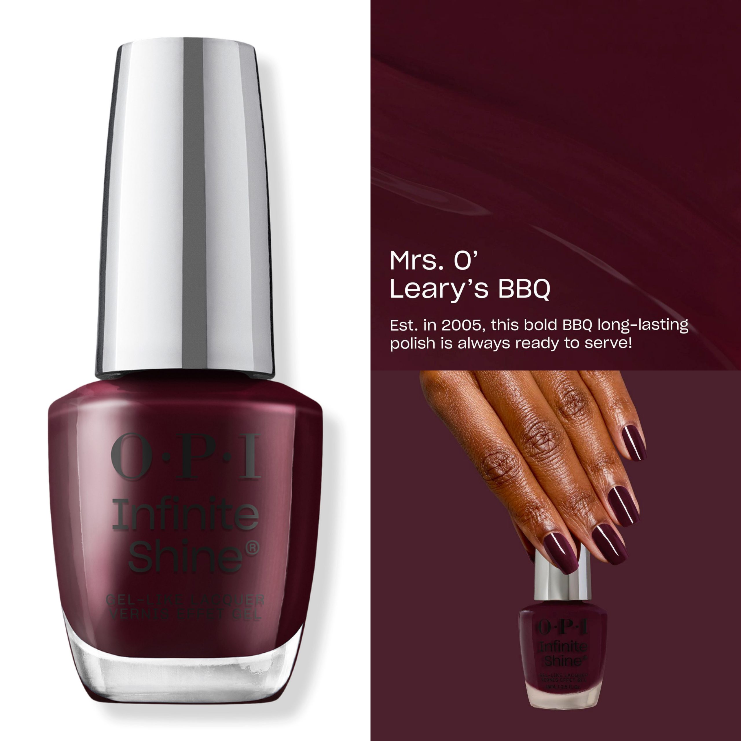 OPI Mrs O'Leary's BBQ Infinite Shine Nail Polish